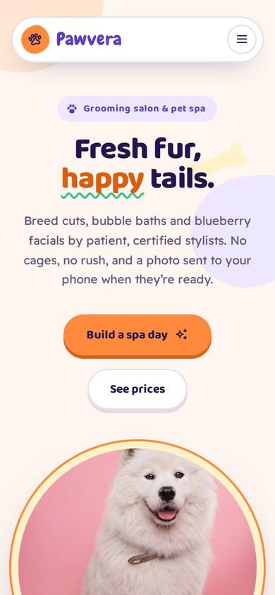 Pawvera on mobile